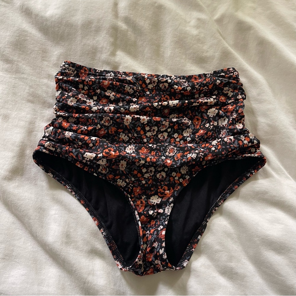 Out From Under High Waisted Floral Swim Bottom
